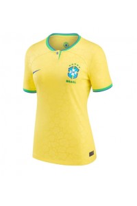 Brazilië Voetbaltruitje Thuis tenue Dames WK 2022 Korte Mouw